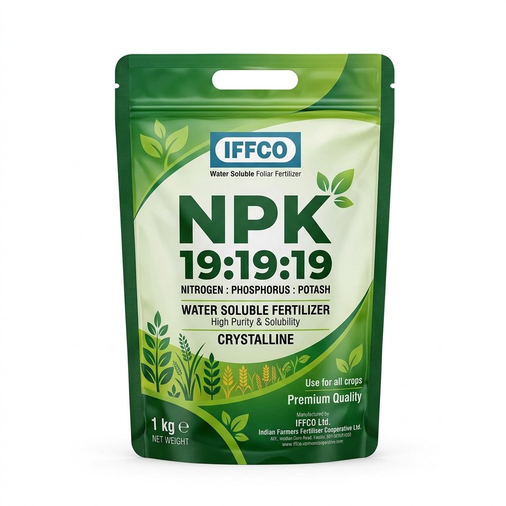 IFFCO NPK 19:19:19 Water Soluble Fertilizer (1 kg)
