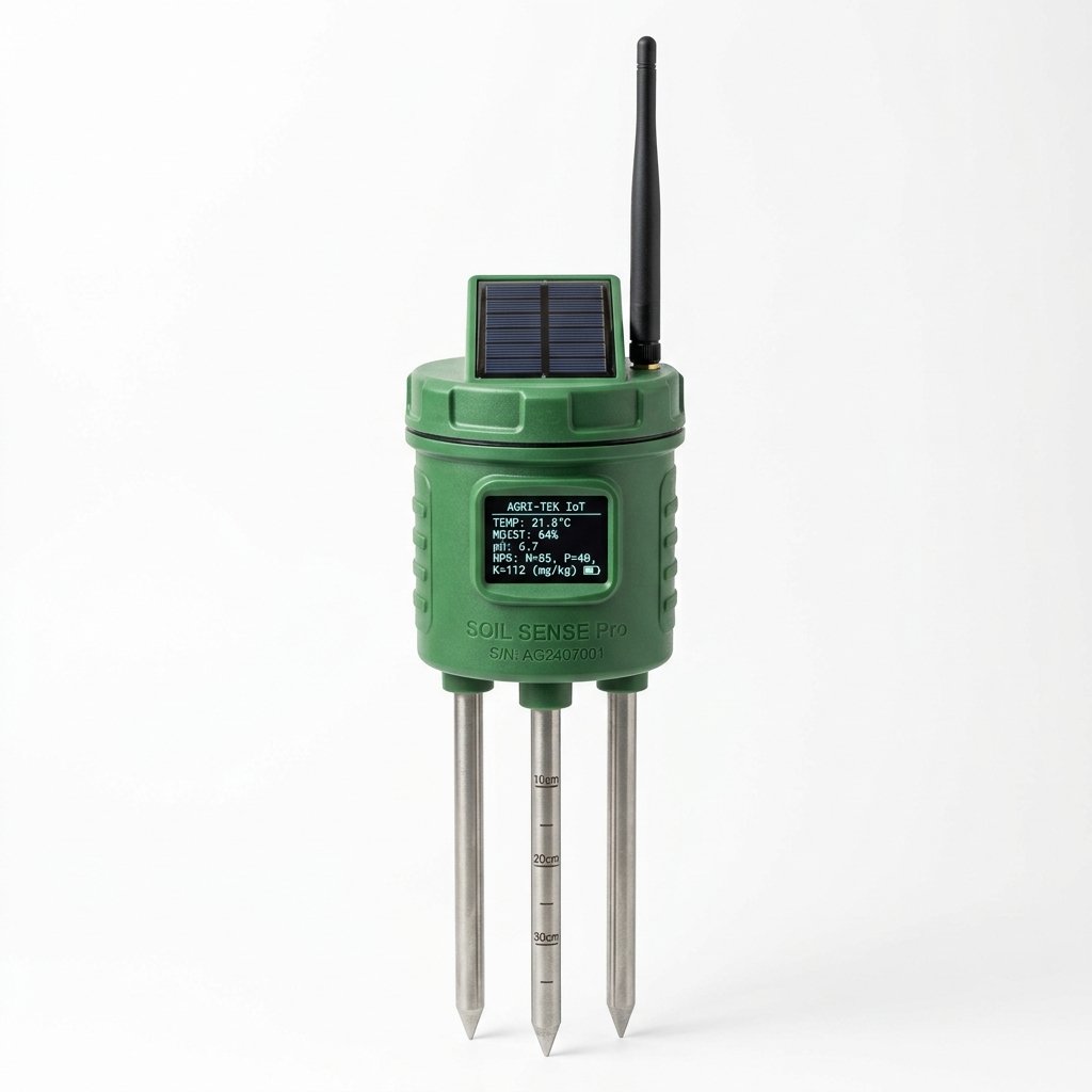 Krishi Smart IoT Soil Probe & Node (Solar)